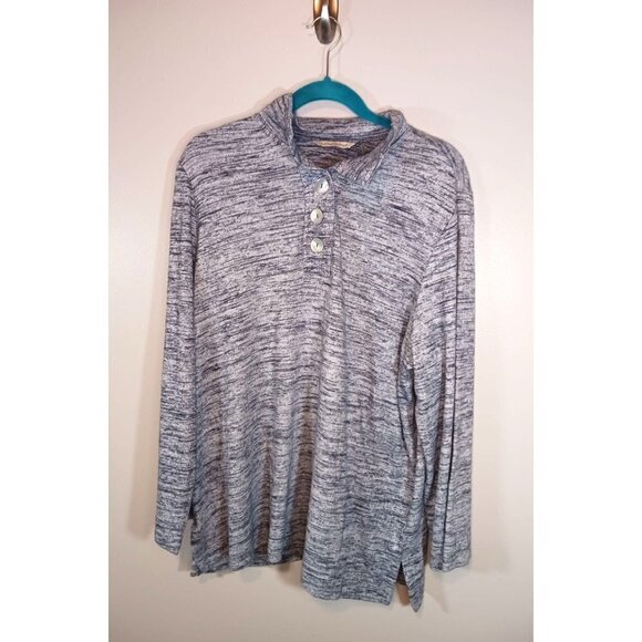 Lagenlook Tunic Pullover Knit Long Sleeve Top Soft Surroundings Size‎ 1X - Picture 1 of 6